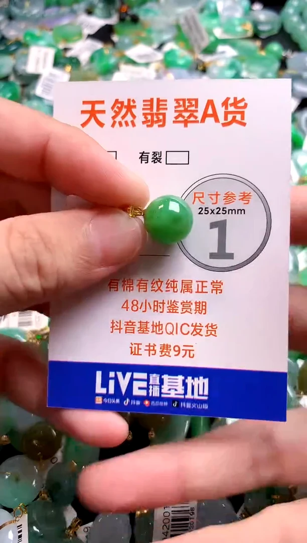 颈饰18K金镶嵌翡翠0262573819