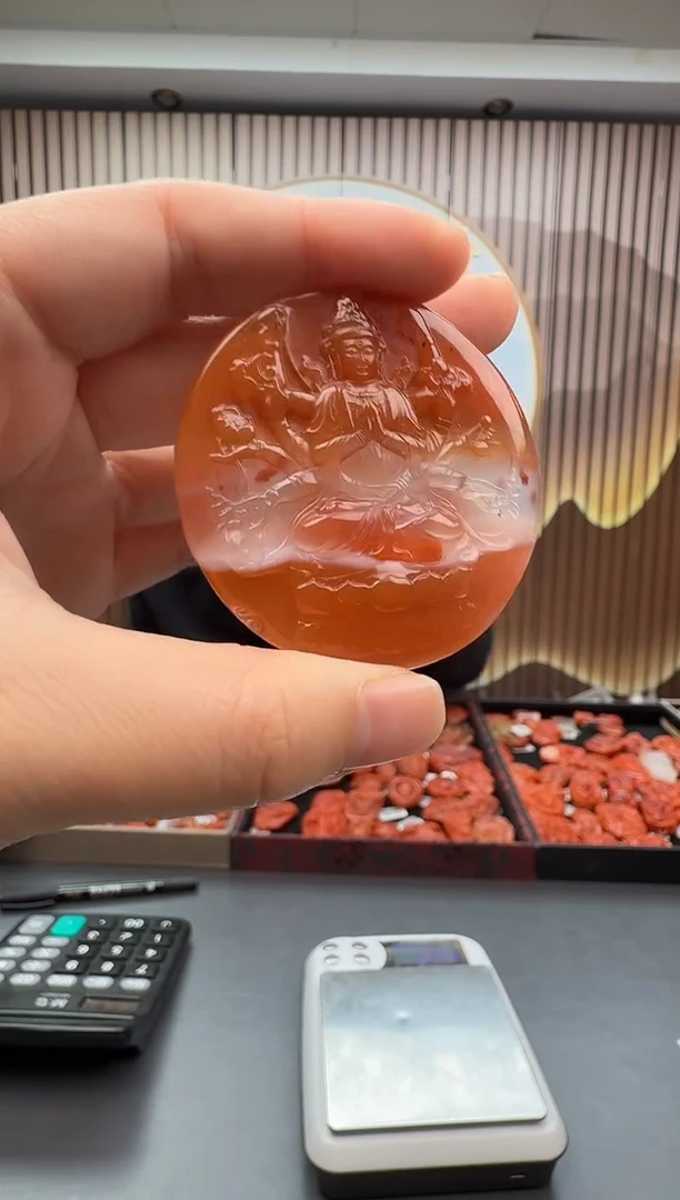 未镶嵌雕刻南红玛瑙062ZB1230产品一个