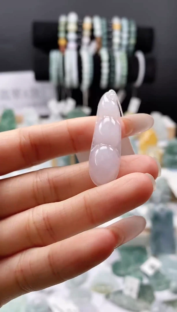 吊坠(不含链)未镶嵌翡翠5福豆