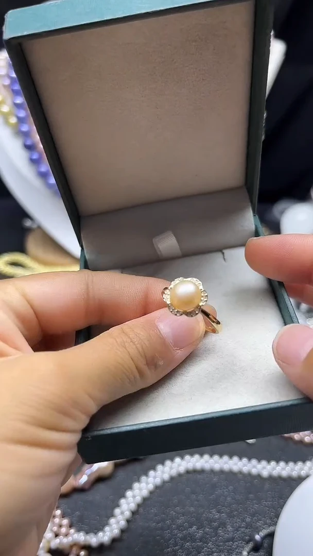 颈饰未镶嵌淡水珍珠戒指