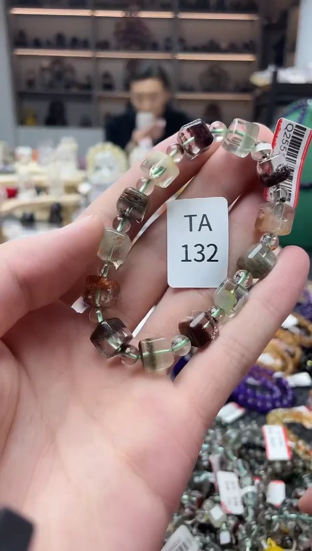 未镶嵌手链发晶幽灵方糖卡9mm+