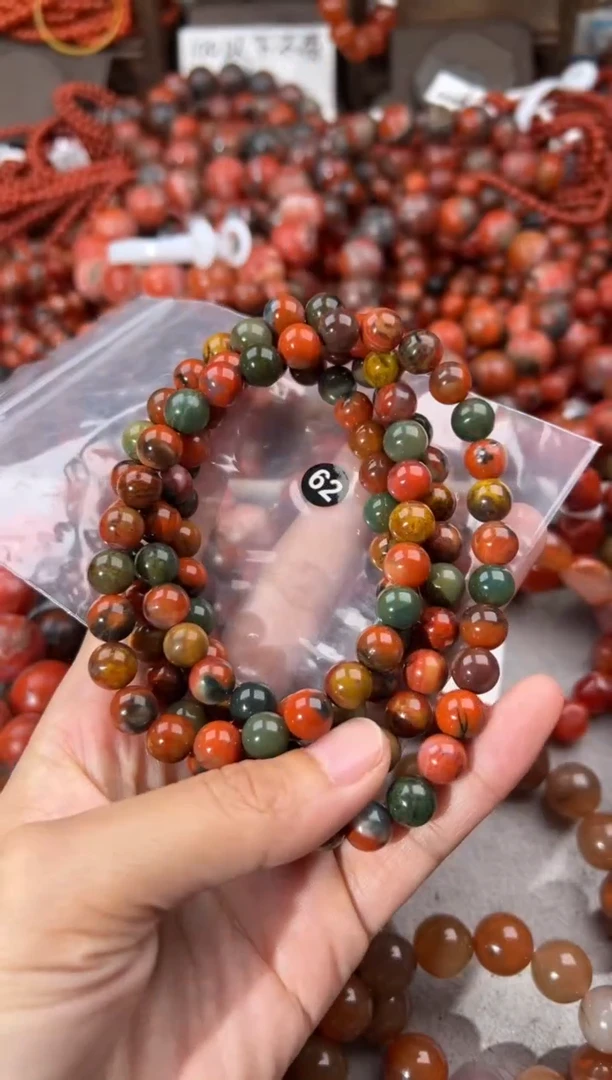南红玛瑙手串未镶嵌自***外8+