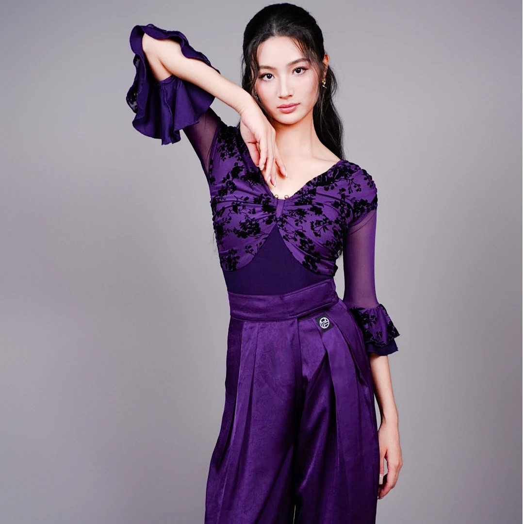 [HF品牌]SY163浮生若梦设计师原创限量款摩登舞连体上衣