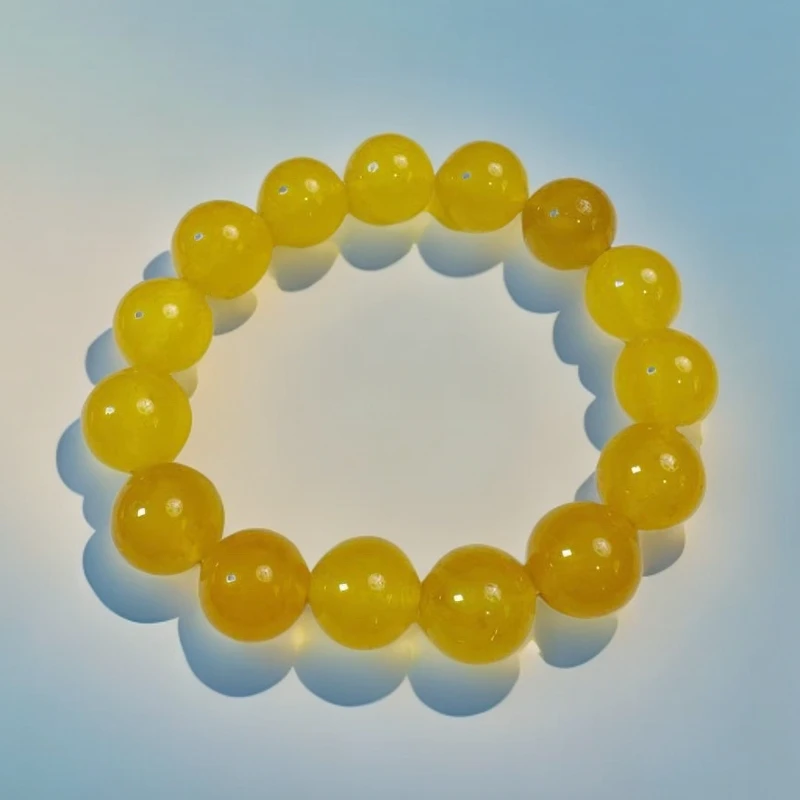 Z. 高透黄色玛瑙手串  A71 -MJY-2A
