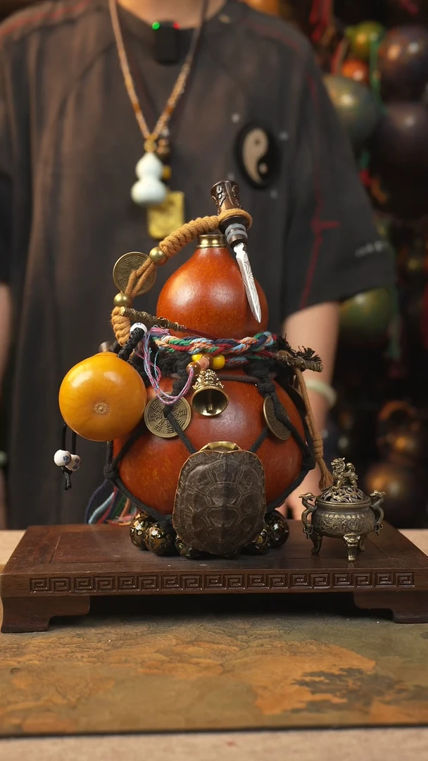 044大漆葫芦一物一拍记葫堂出品不带手串