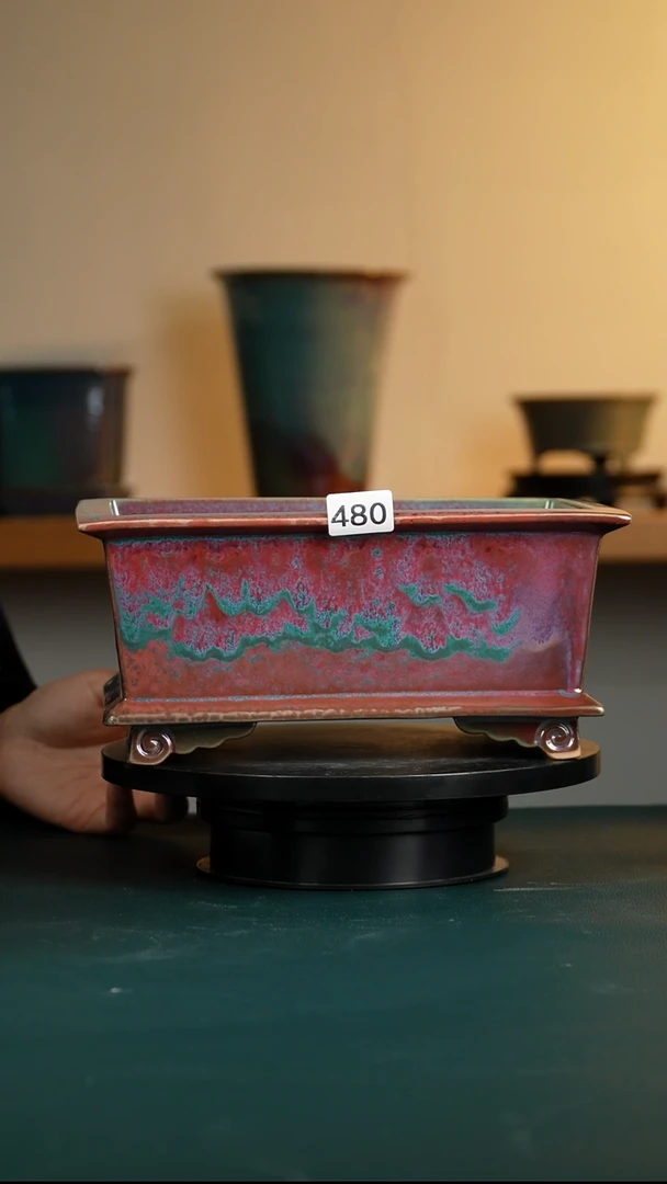 480窑变长方花盆11/9/26/22.5/18.5/15福利不退不换