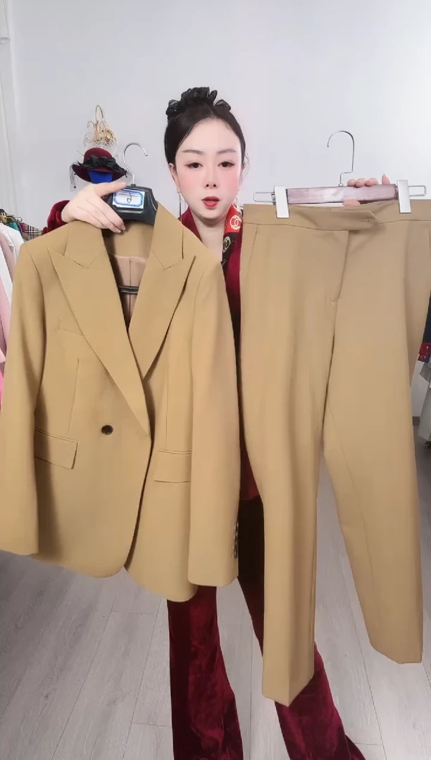 L码小脚裤套装