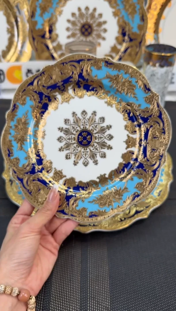 瓷片8英寸骨碟1个