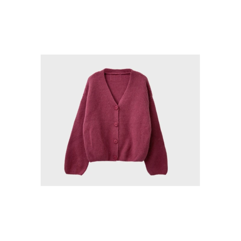 精致亮片羊毛混纺针织开衫TS312822