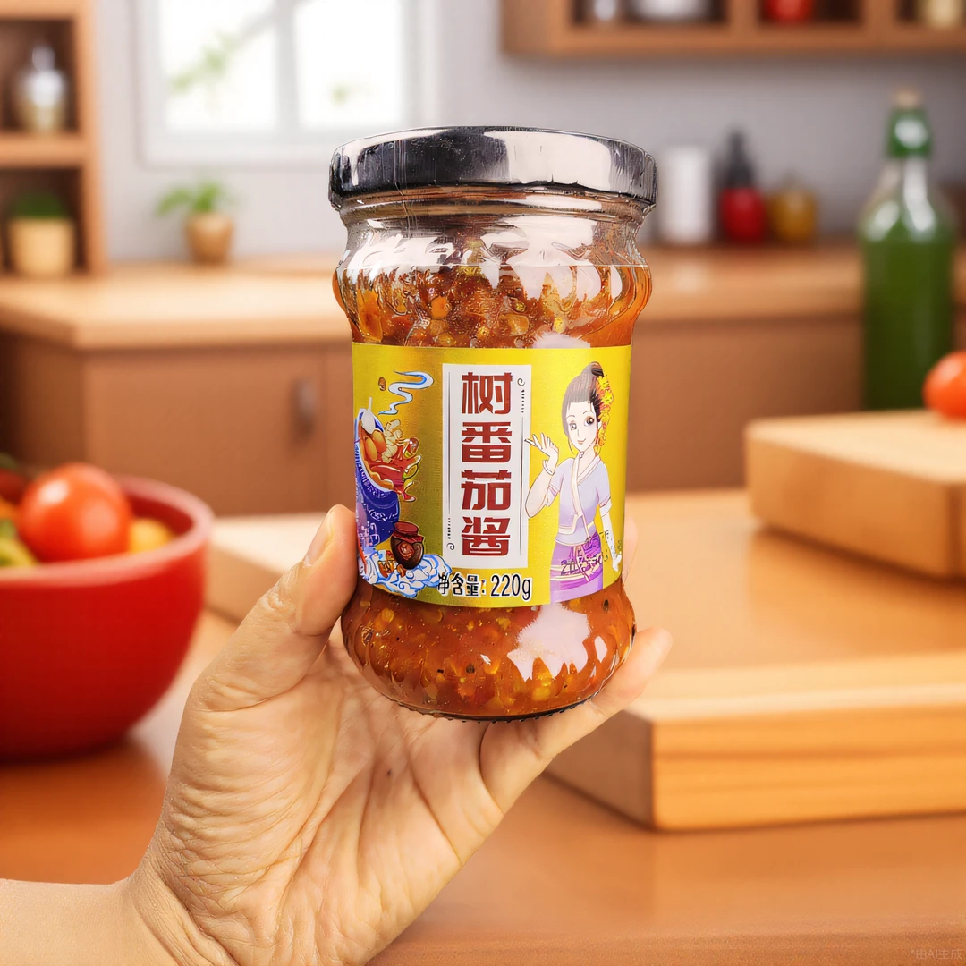 云南特产大树番茄酱下饭酸甜美味即食精选无添加番茄调味酱