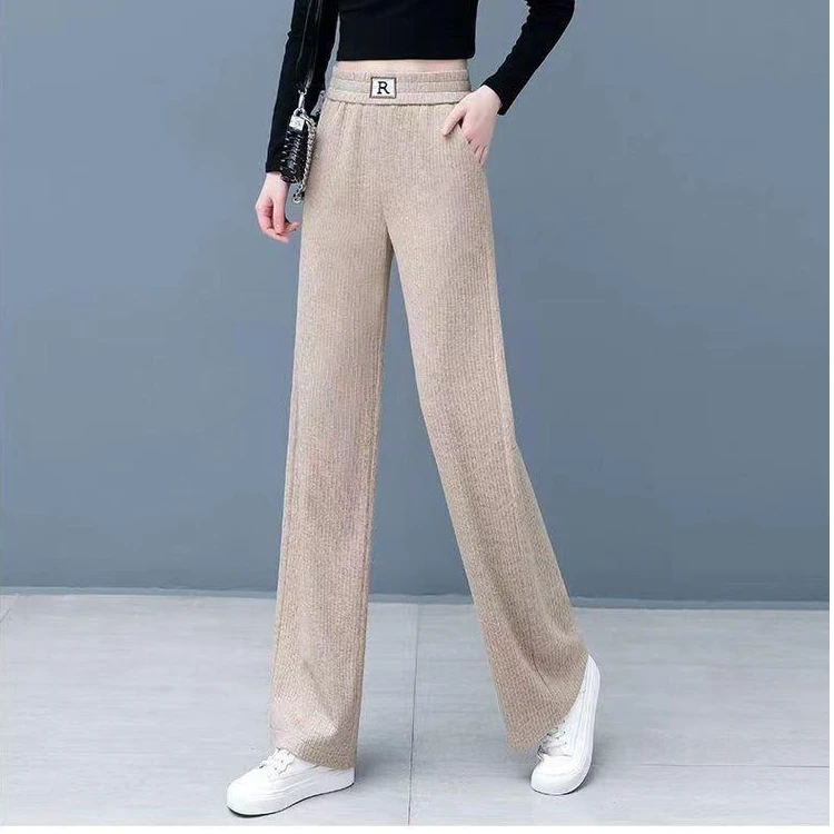 包邮＋运费险窄版阔腿裤女2025年新款宽松休闲裤子高腰显瘦直筒裤