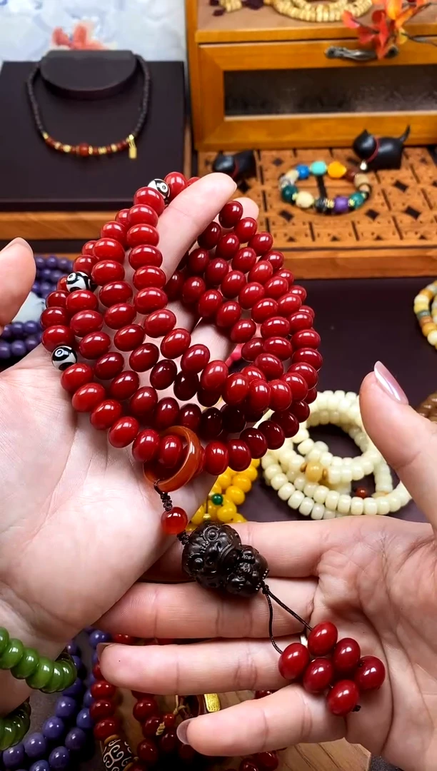 【闪购商品】白玉菩提手串红菩提多圈 108颗 跑环款