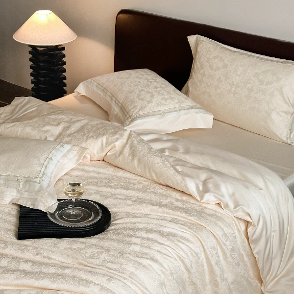 【微光】2025秋冬新品雅韵棉浮雕提花系列天丝棉轻奢四件套