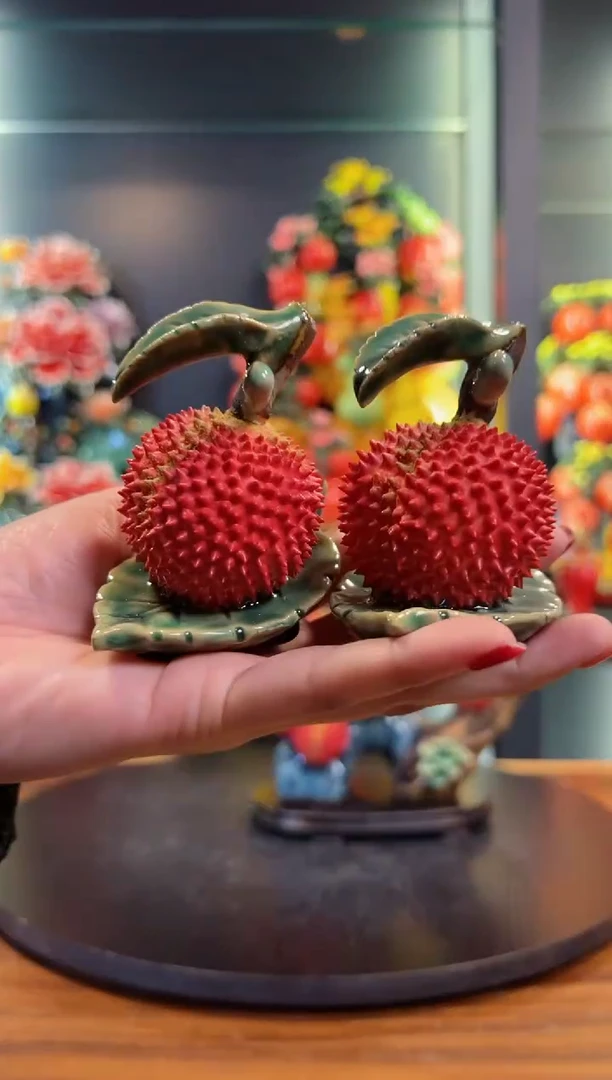 【闪购商品】泥塑满堂红荔枝石湾公仔