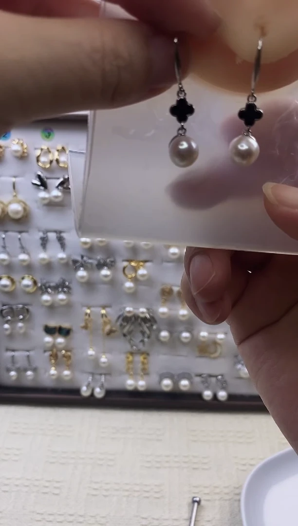 合金耳饰淡水珍珠36