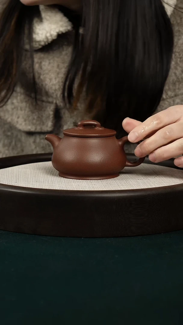 【闪购商品】紫砂茶壶羊角山如相壶