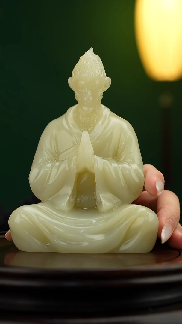 玉【孙悟空】天然玉石摆件