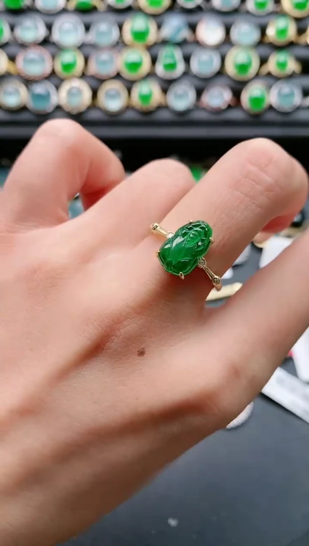 【闪购商品】翡翠戒指银S925镶嵌11111111