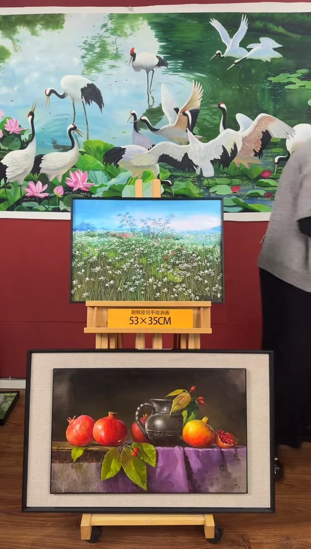 油画【70号】约53*35cm丨朝鲜原创纯手绘孤品油画丨顺丰包邮