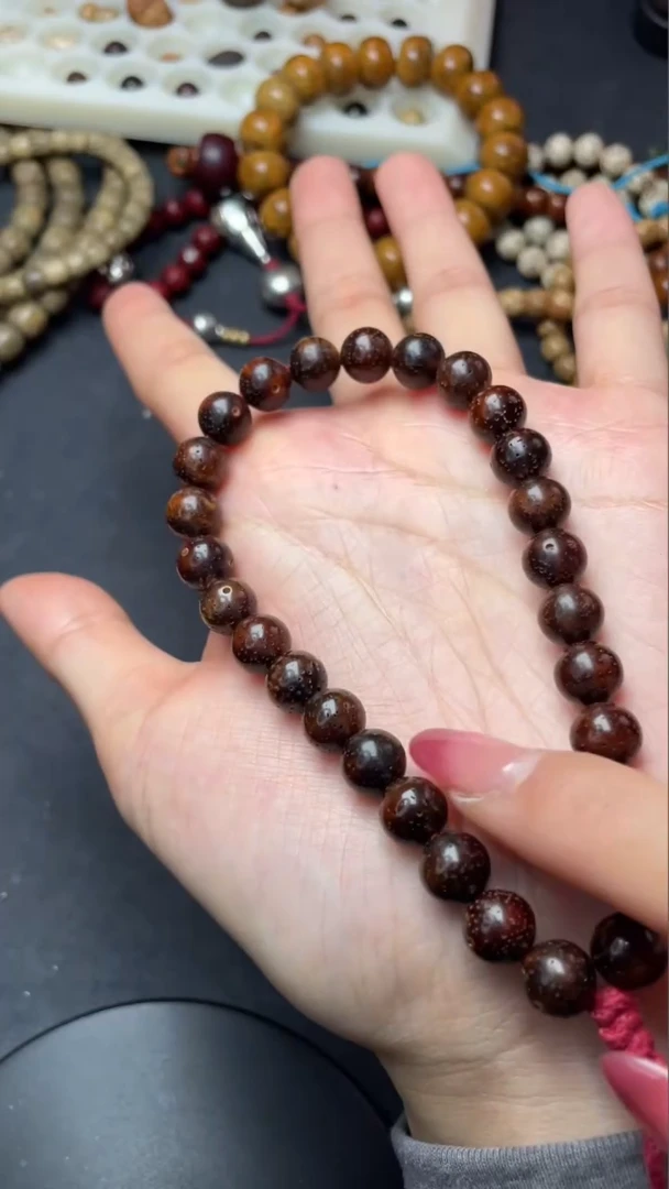 【闪购商品】星月菩提吊坠精工级赤金正圆9手持