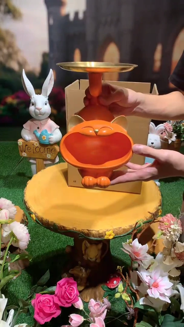 无花花园庭院摆件&00&