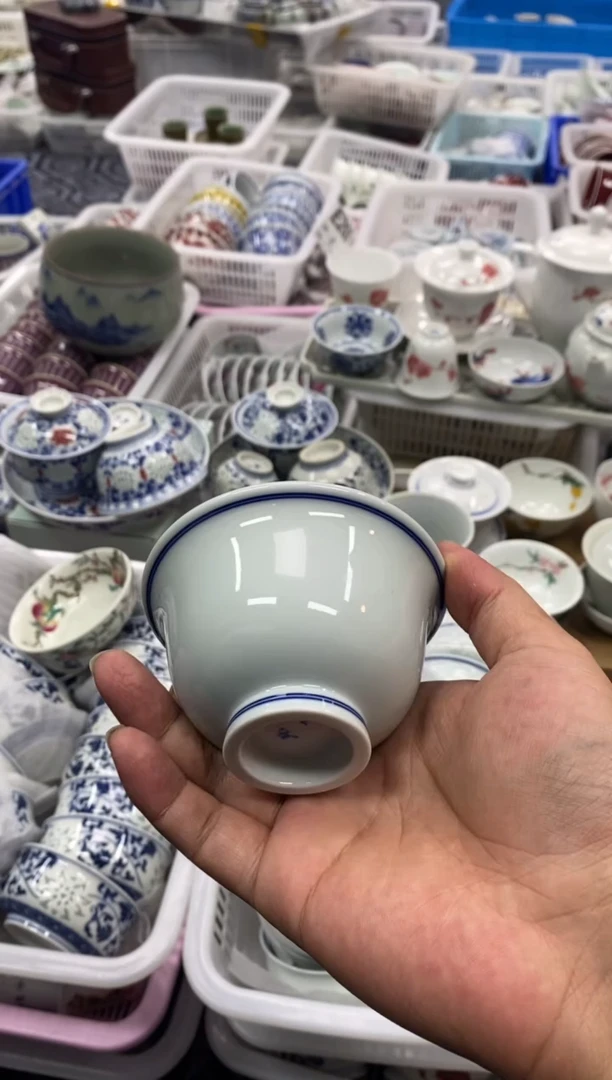 摆件陶景德陶瓷茶具容量约100