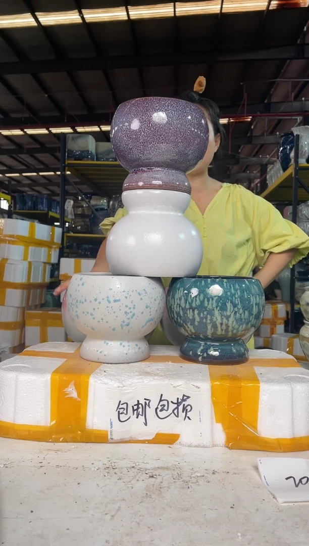 宜兴紫砂粗陶花盆14/15