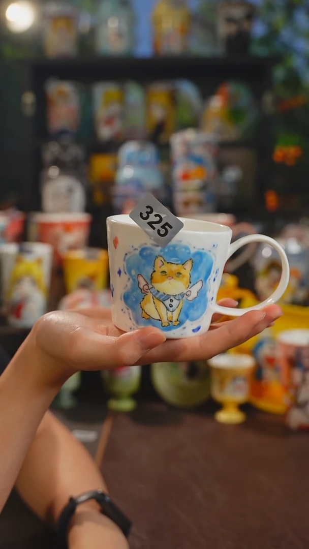 景德镇高温釉下彩原创手绘陶瓷325