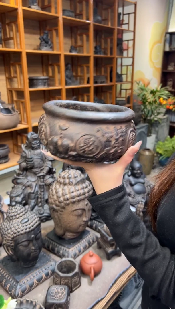 陶土【火山泥】聚宝盆