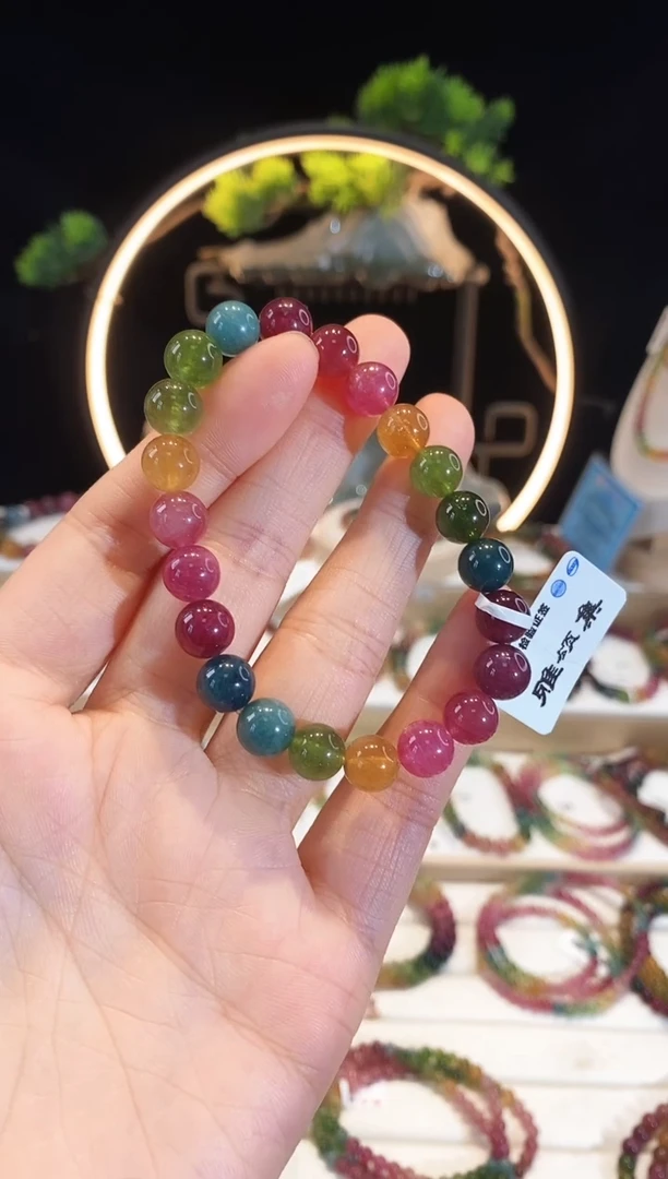 手链未镶嵌碧玺 G2476素圈颜色微差