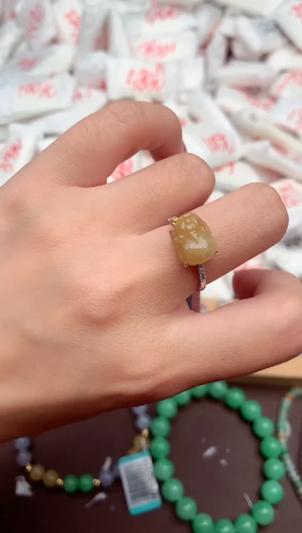 【闪购商品】翡翠戒指银S925镶嵌一   