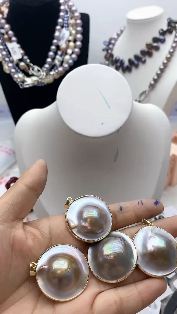 【闪购商品】淡水珍珠颈饰钛钢50