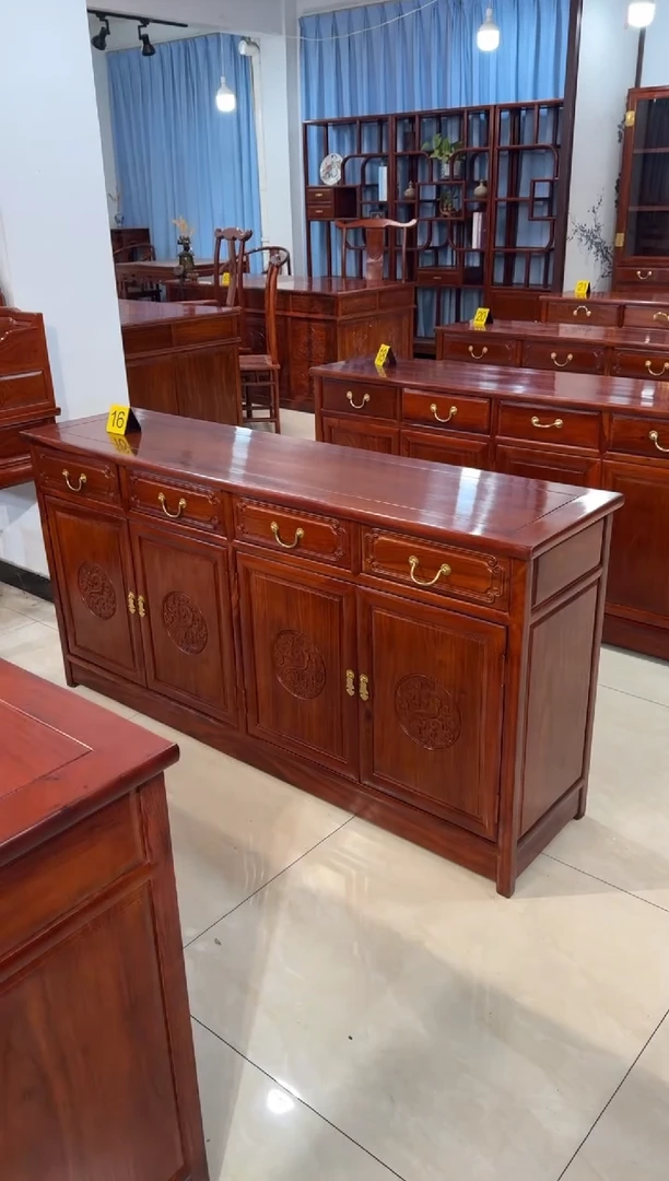 花梨木类柜类家具不****)158*40*80餐边柜刺猬紫檀