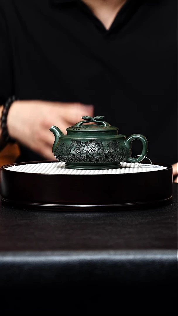 紫砂茶宠宜兴紫砂 如意周盘