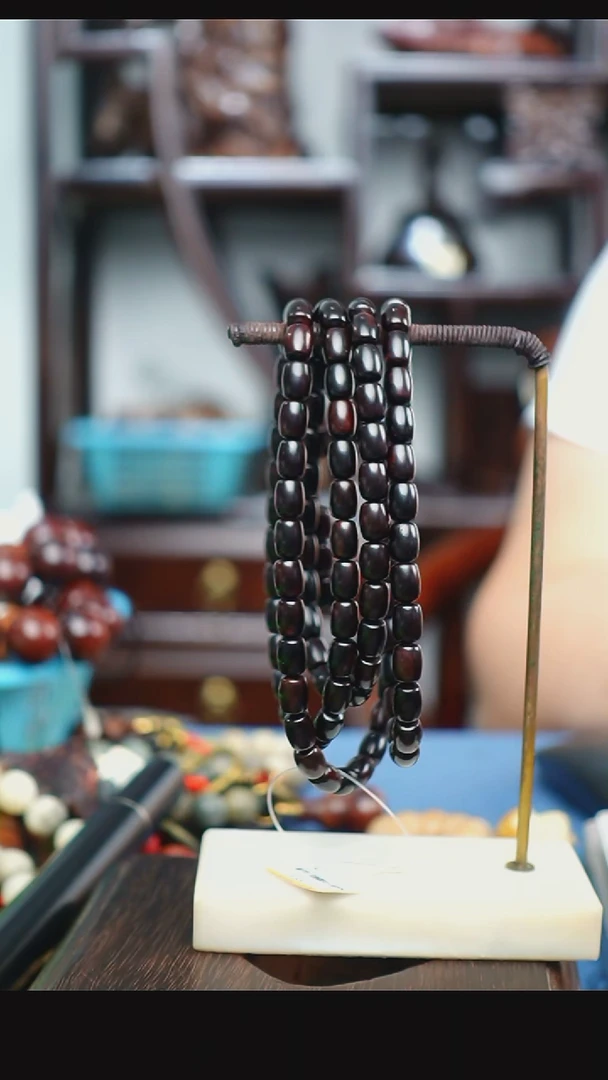 木还**好本降真香红降花梨公0.8*0.6 108手串 29g