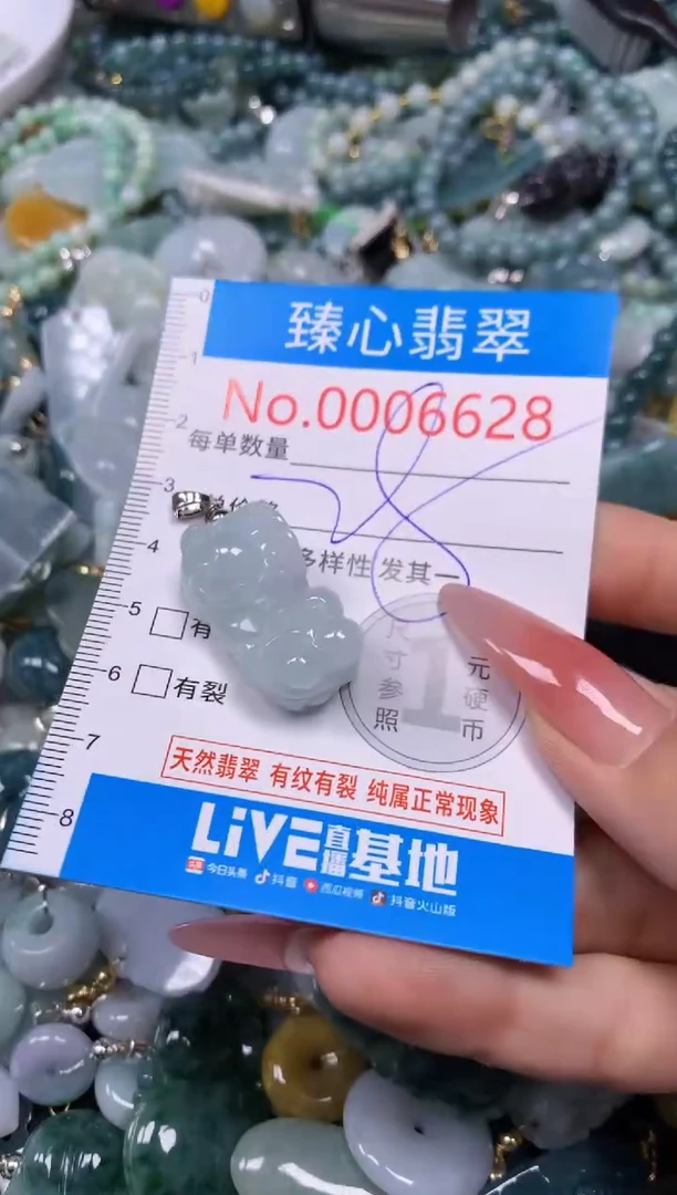 【闪购商品】翡翠颈饰未镶嵌含绳0006628