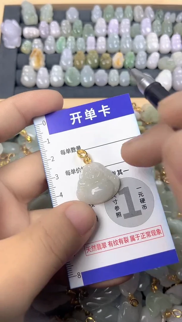 颈饰未镶嵌翡翠天然A货翡翠