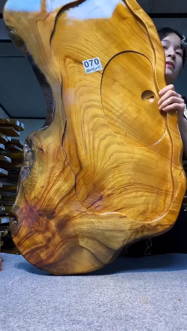 实木原木茶盘 一物一拍(不含配件）