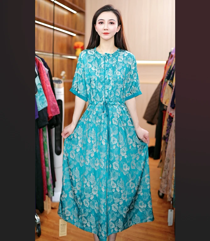 7689-33新款舒适时尚休闲连衣裙