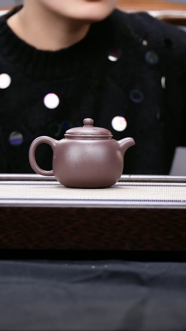 【闪购商品】紫砂茶壶四号井低槽青  匏樽 壶