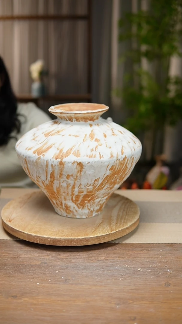 【闪购商品】陶瓷花器诧寂黄大飞碟