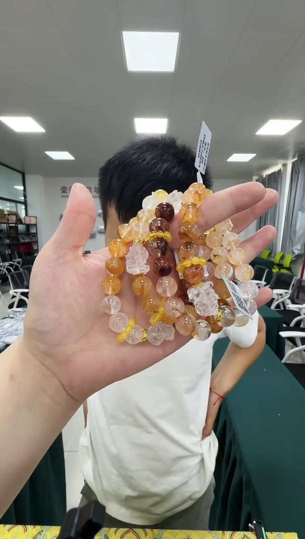 水晶手链未镶嵌7298JC 约10mm多样式发一件