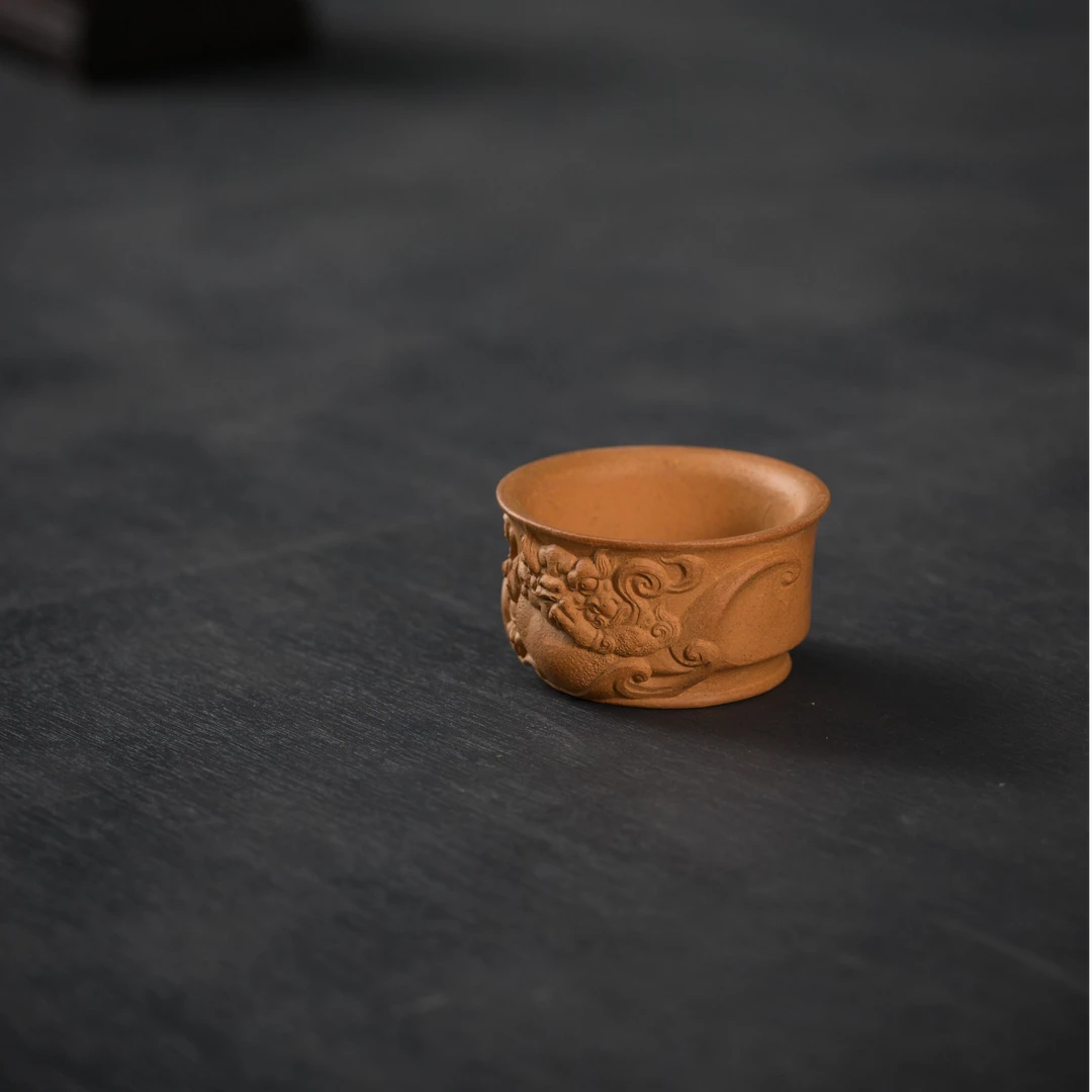 西美宸器【承相•聚财杯】吉柏年原创设计承相原矿黄金段泥全手精工