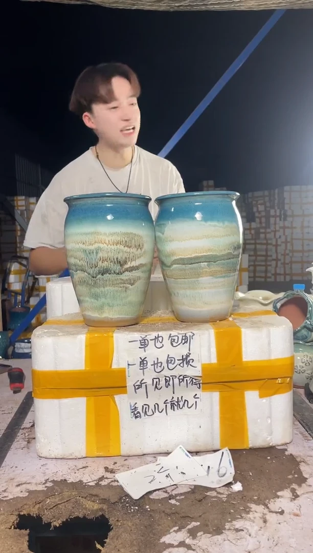 紫砂花盆紫砂花盆宜兴紫砂粗陶花盆17*24