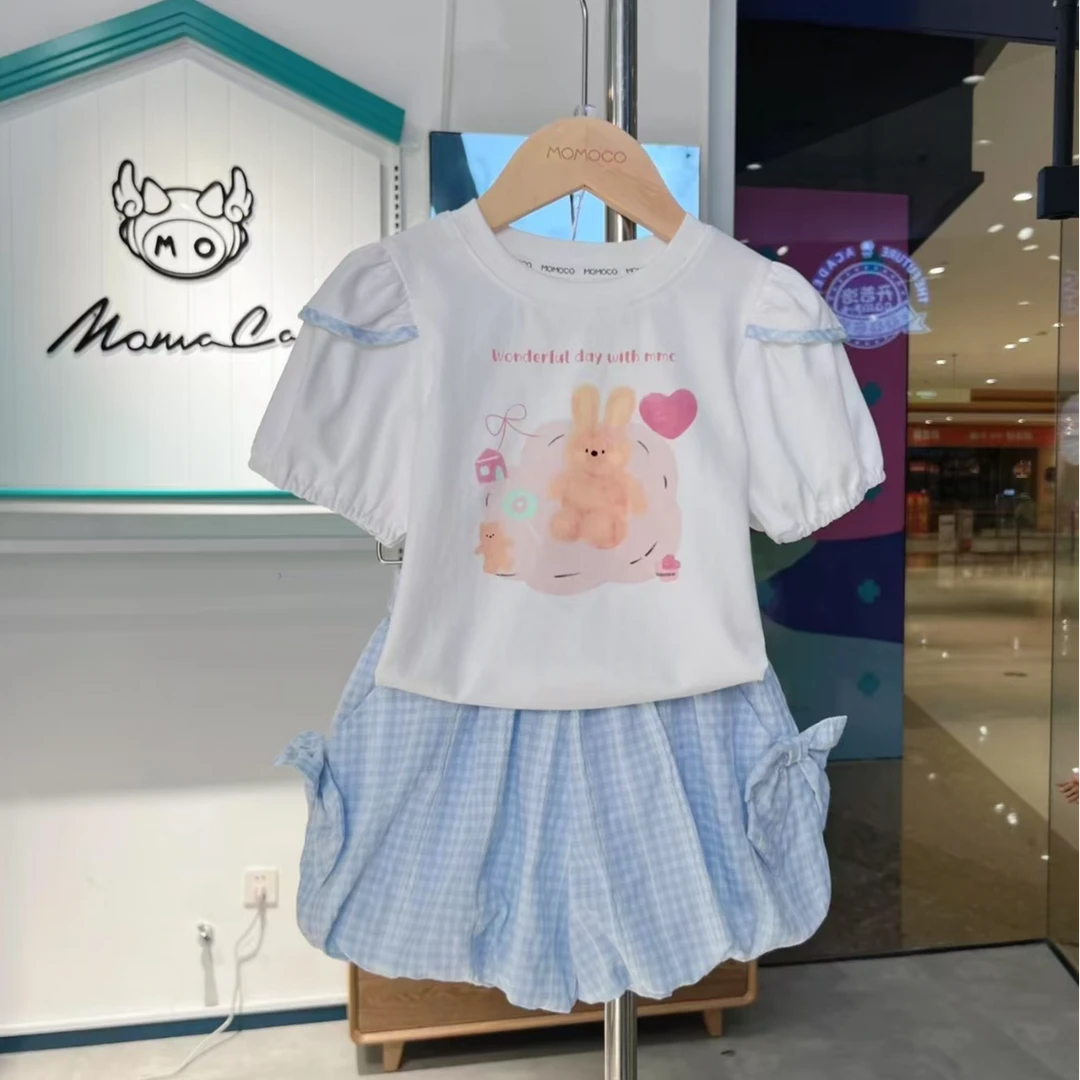 momoco/玛米玛卡女童甜美两件套77630580019