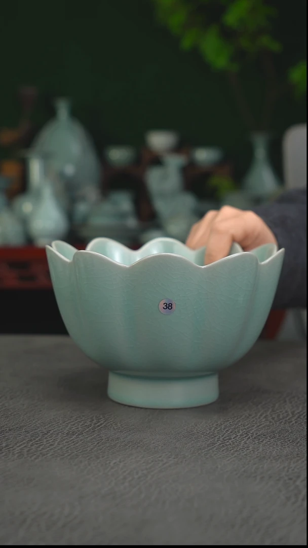 仿古件38号莲花温碗一级品-二