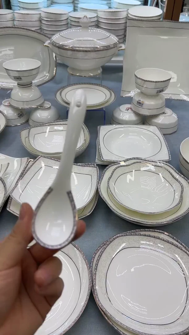 骨瓷玲珑小勺10个