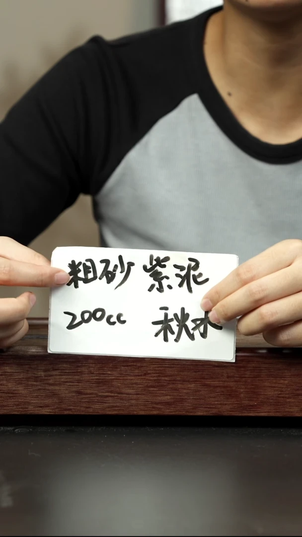 紫砂茶壶粗砂紫泥 秋水壶