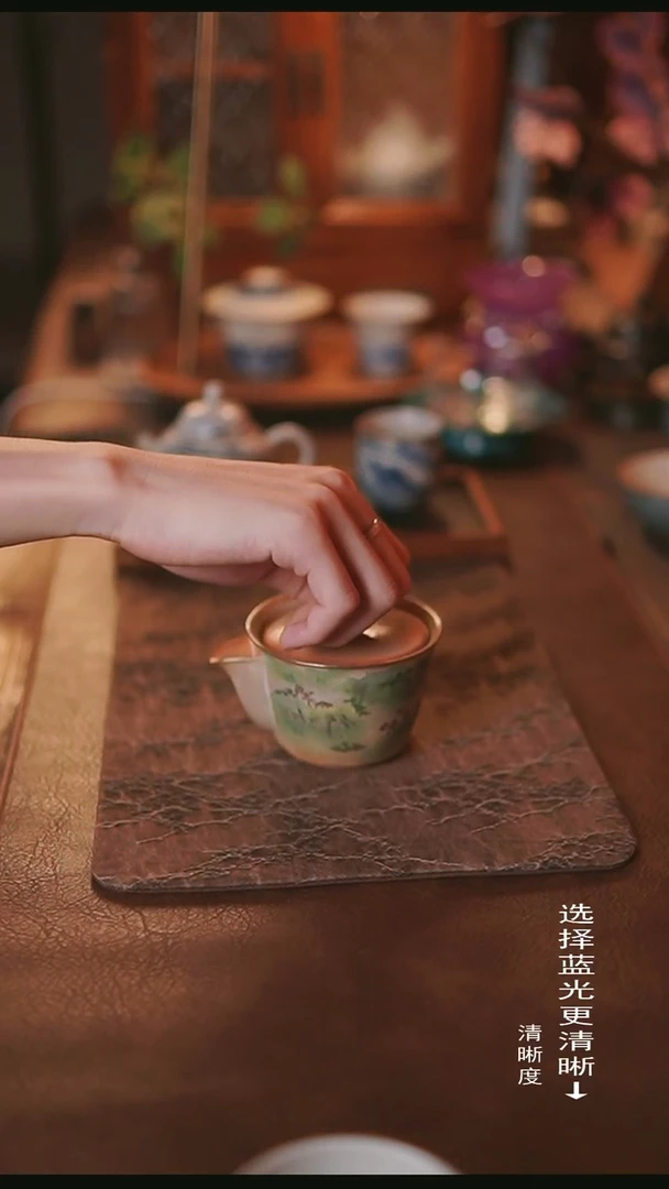 其他茶器陶一丁青绿山水宝瓶