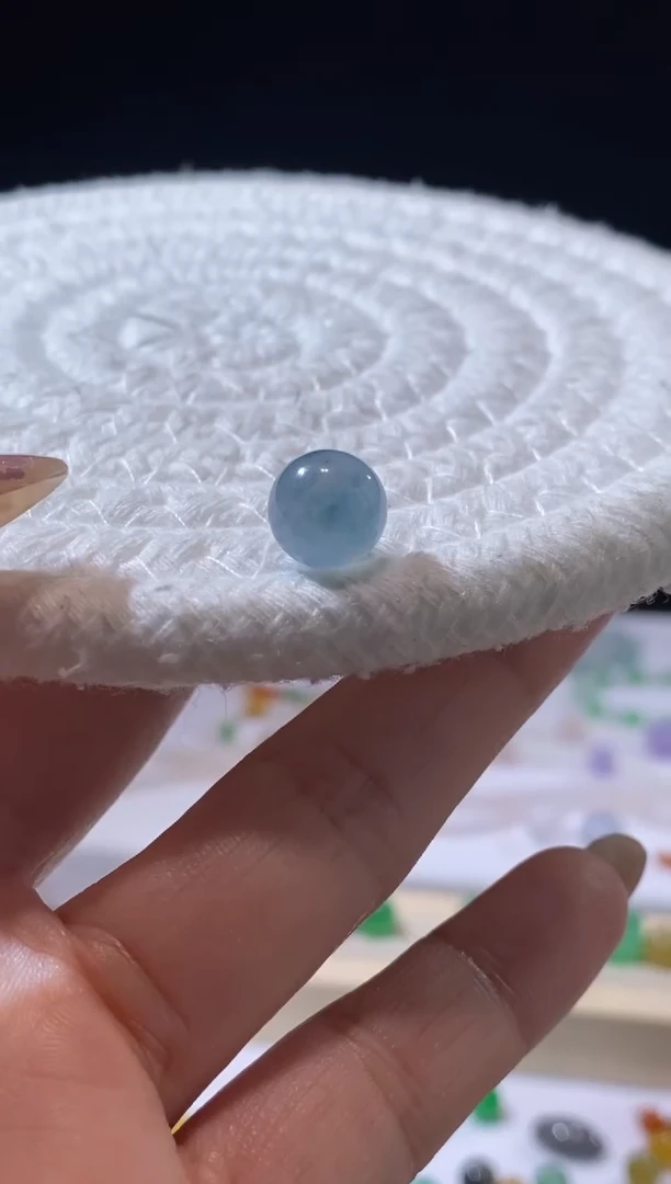 未镶嵌定制翡翠卡9.1珠珠  买断不退换